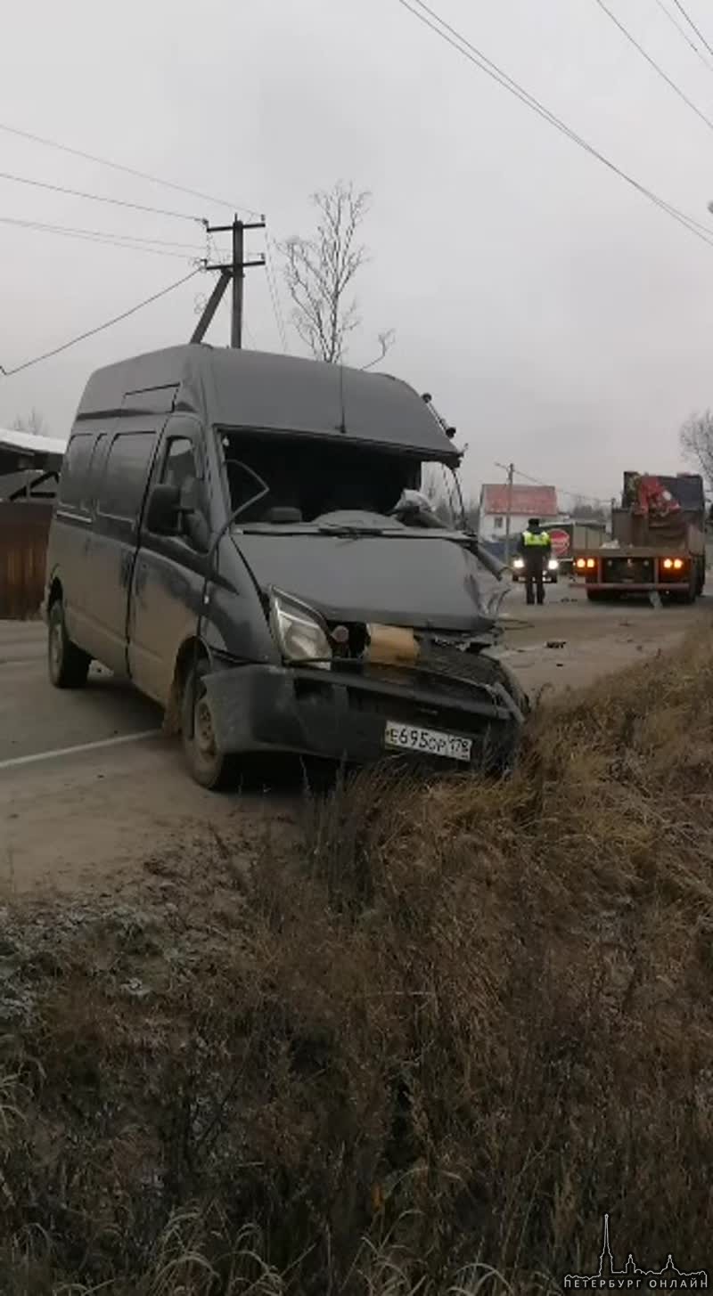 Авария на Дороге Жизни, поворот в деревне Проба.