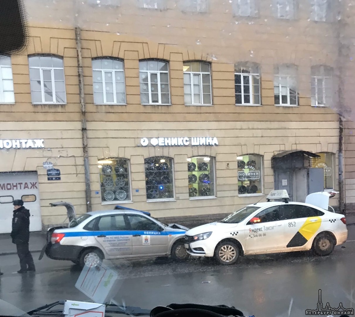 На Константина Заслонова полиция встретилась с Яндекс.Такси