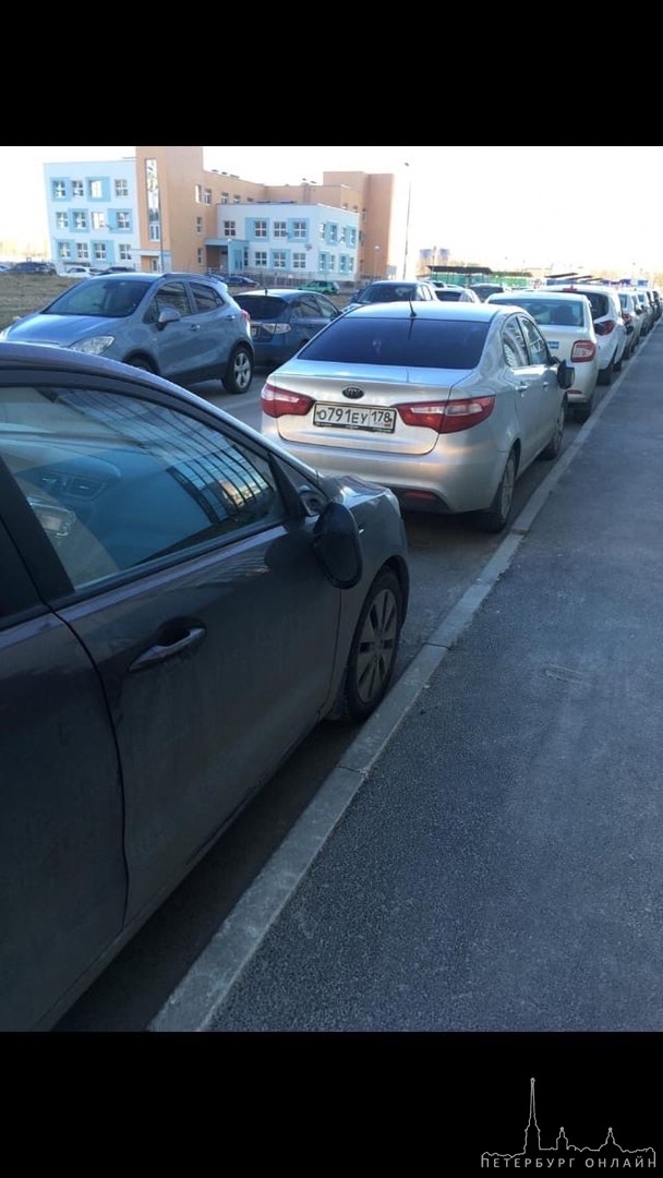 На Плесецкой у дома 20к1 кто-то по сворачивал зеркала припаркованных вдоль тротуара машин.