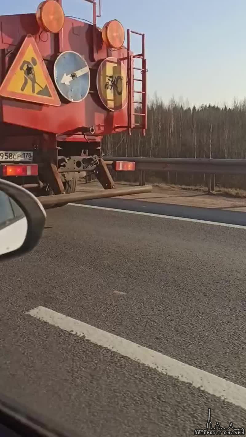 Авария на Московском шоссе на выезде с пос. Ульяновка в сторону Москвы.