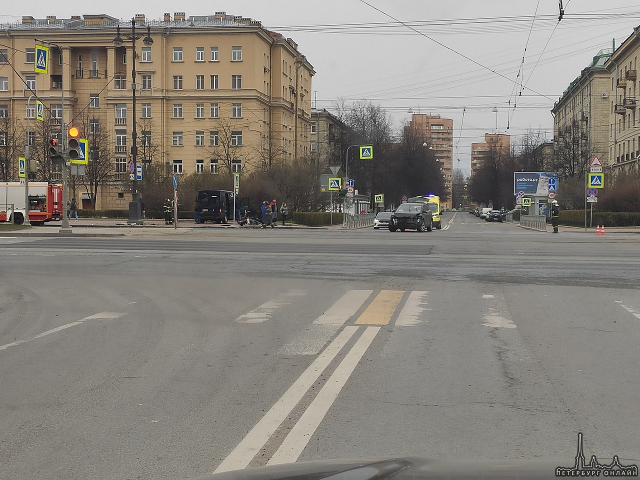 Жесткое ДТП на перекрестке улицы Фрунзе и Московского проспекта