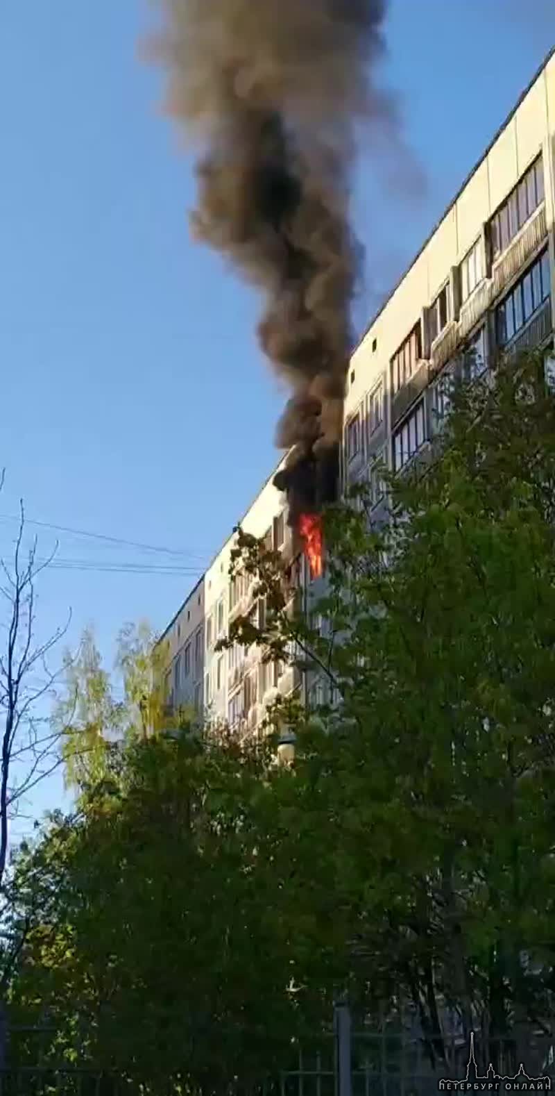 На Северном 16к1 горит квартира на 8 этаже. Пожарные и скорая уже приехали