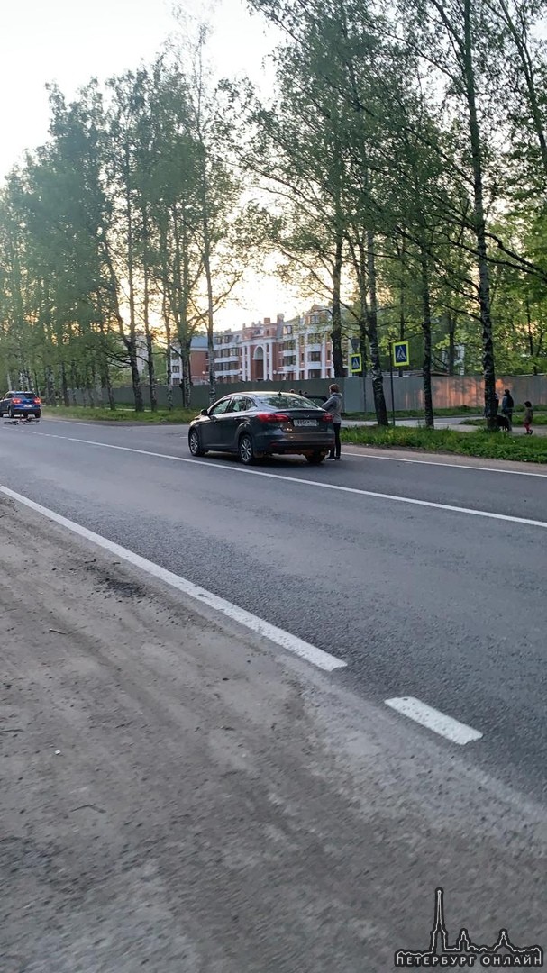 Сбили велосипедиста на переходе в Пушкине, на перекрестке Московского шоссе и ул. Чистякова. Насмерт...