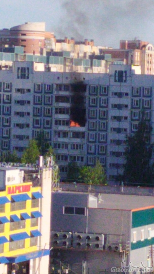 Пожар на Камышовой в доме 12 к 1