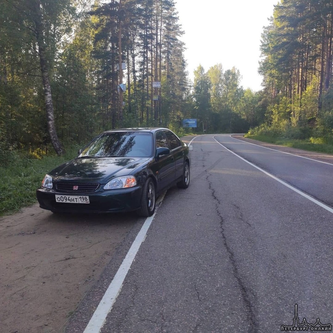 Вчера в 19:00 возле озера Валкиярви по трассе в сторону Нового Токсово произошло ДТП. Водитель Mitsu...
