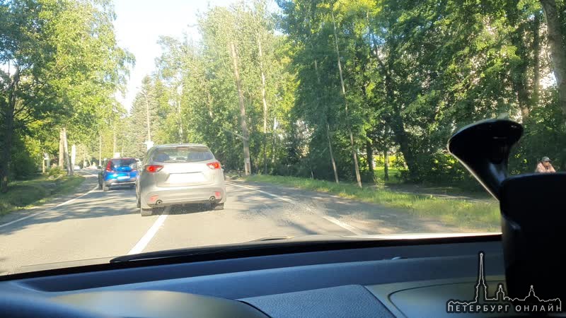 Отдых на побережье Финского залива , не удался у водителя автомобиля Honda CR-V, на Приморском шоссе...