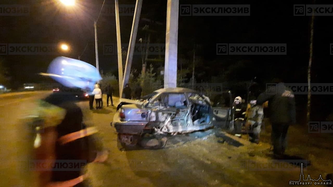 На Копорском шоссе произошло смертельное ДТП. 31-летний водитель Daewoo Nexia не справился с управл...