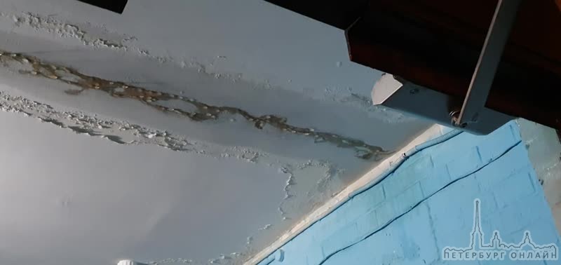 В доме на улице Маршала Казакова 10к1 (10 подъезд) в подъезде с потолка льётся вода.